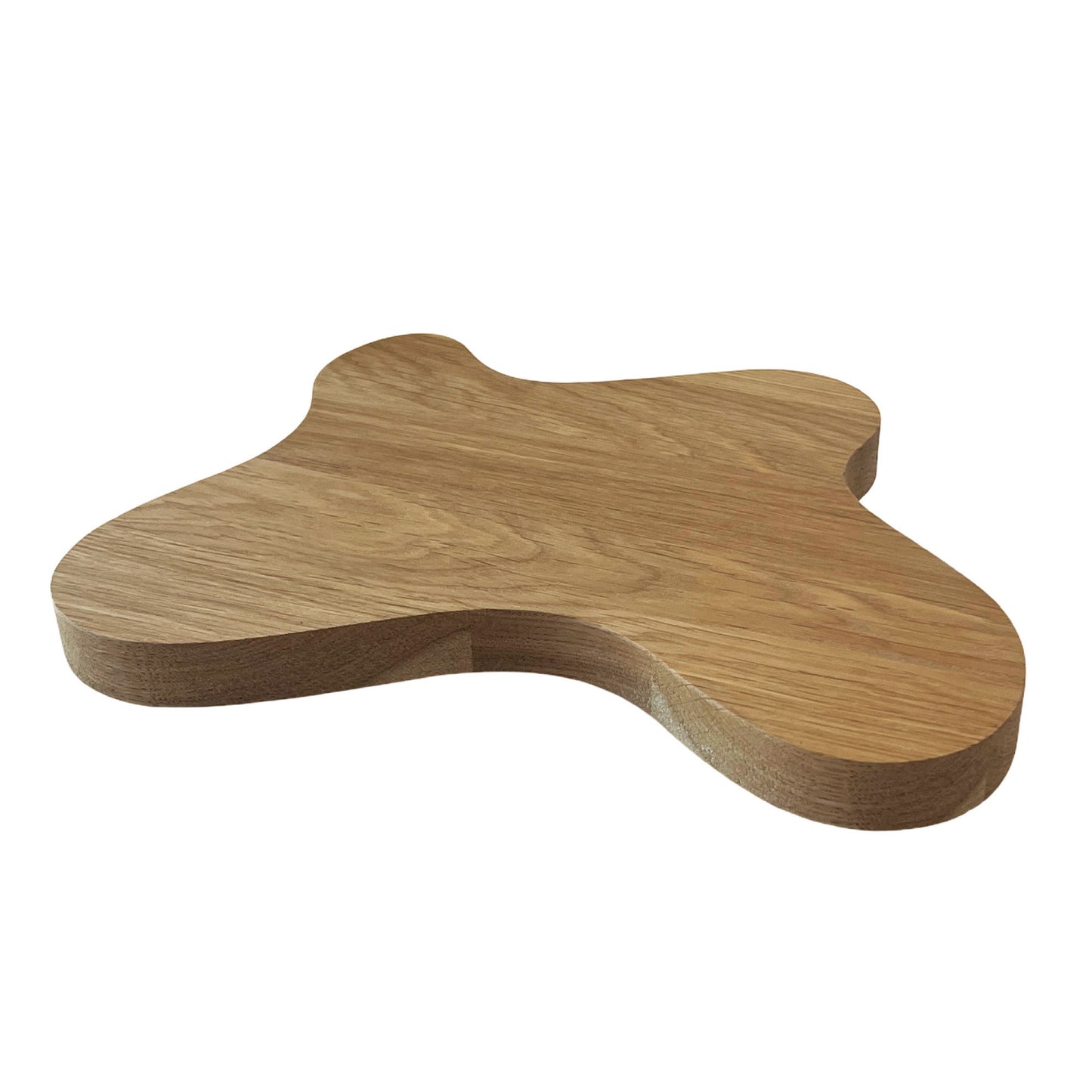 Round wooden flower stand, oak