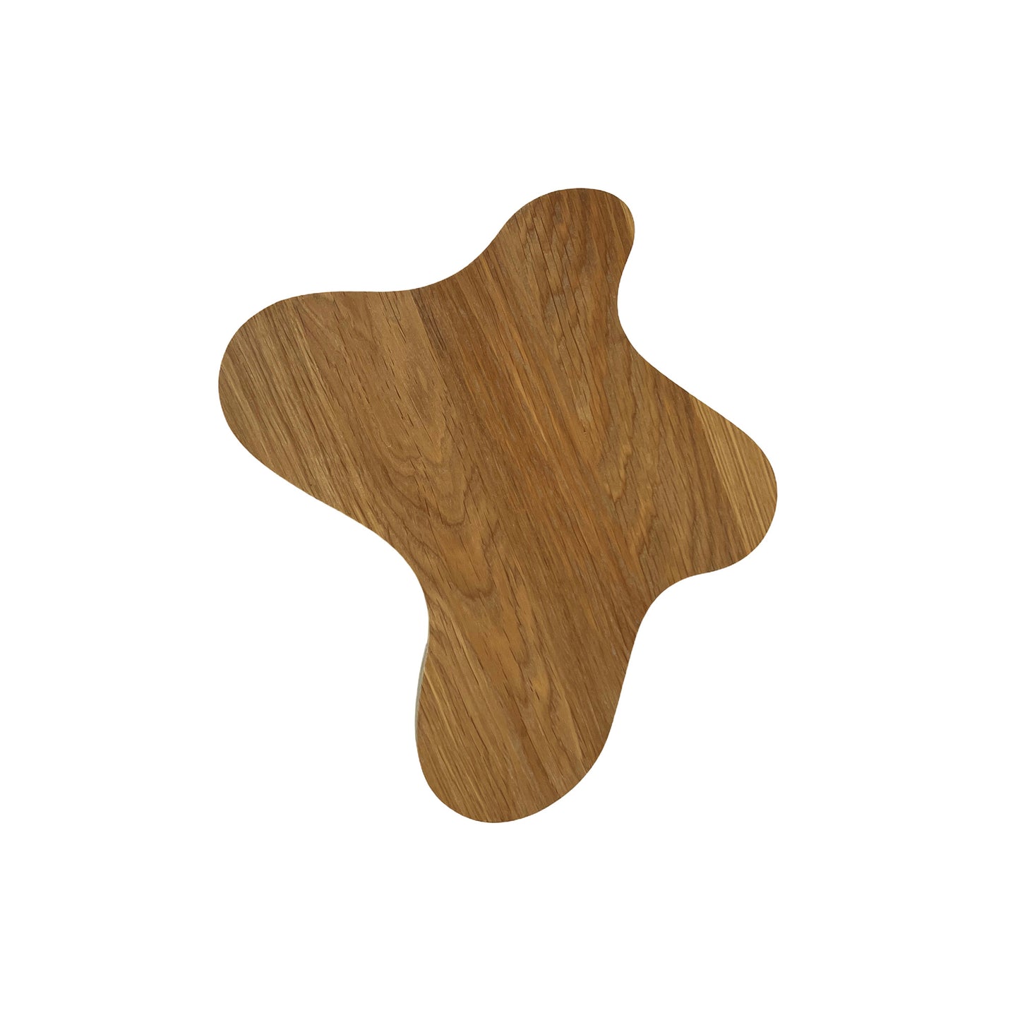 Round wooden flower stand, oak