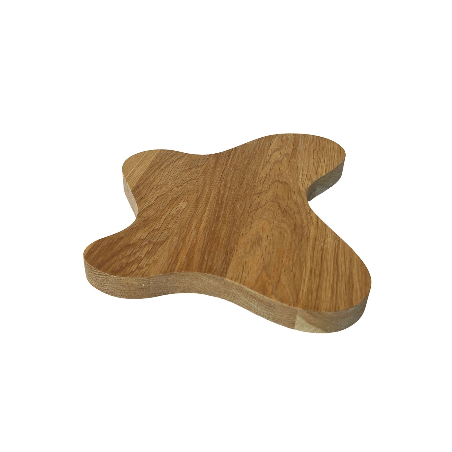 Round wooden flower stand, oak