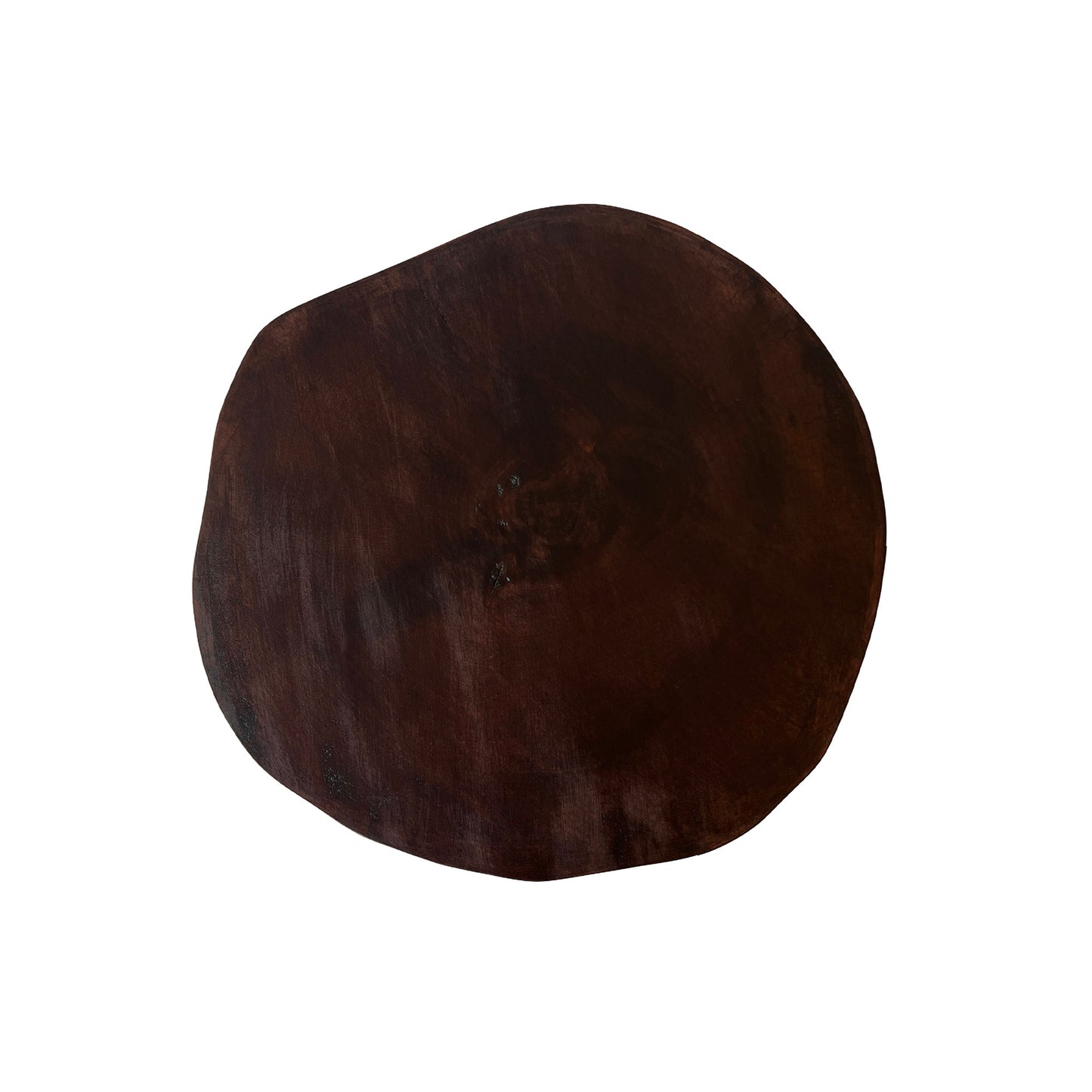 Round wooden coffee table, birch