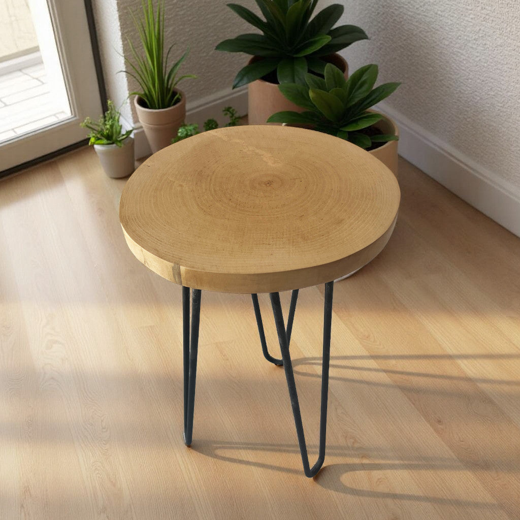 Round side coffee table
