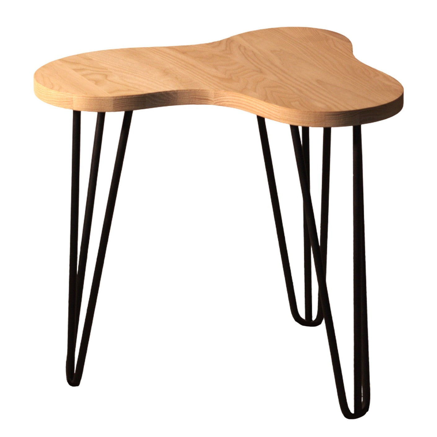 Medinis banguotas kavos staliukas, ažuolas