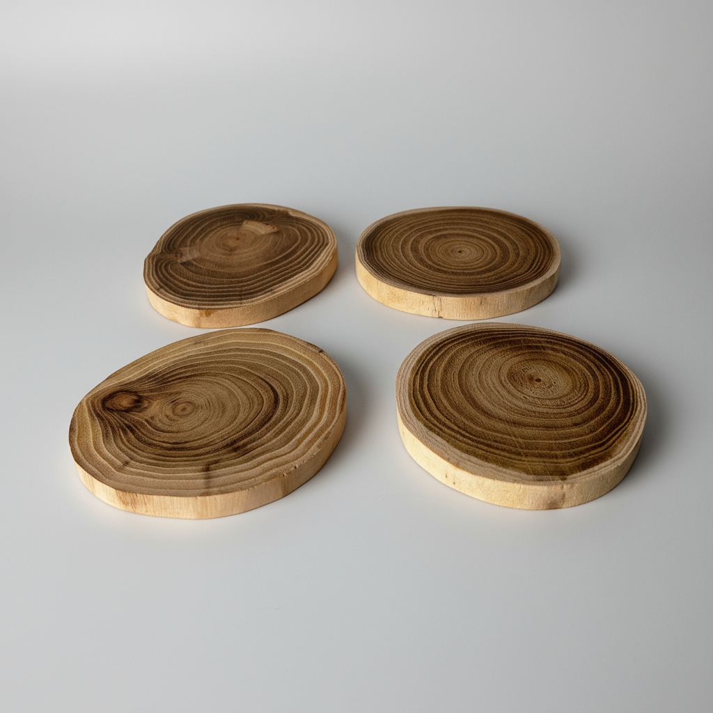 Wooden coaster, acacia