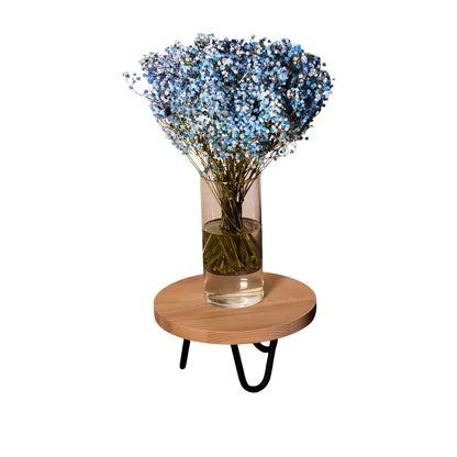 Apvalus medinis gėlių stovas, uosis