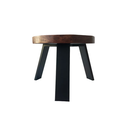 Apvalus kavos staliukas iš medžio, beržas