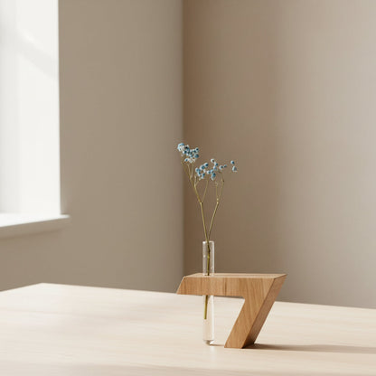 Skulptūrinė medinė vaza, ąžuolas